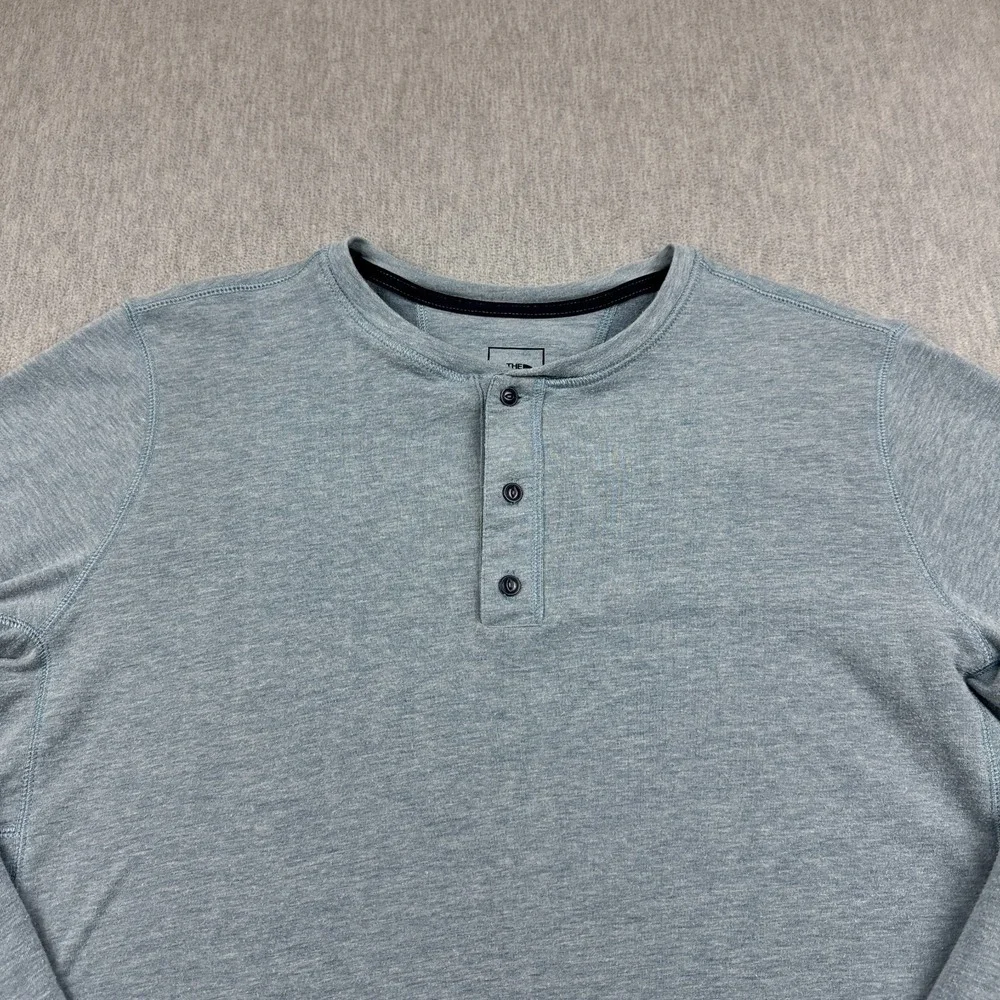 The North Face Shirt‎ Mens Large Blue Henley Long Sleeve Athletic Hiking Outdoor